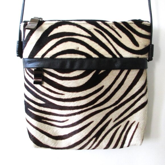 CACHÉ LEATHER & HAIRCALF CROSSBODY BAG❤️ - Picture 2 of 10